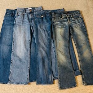 LOFT Women's Flare & Wide Leg Jeans in Blue Shades